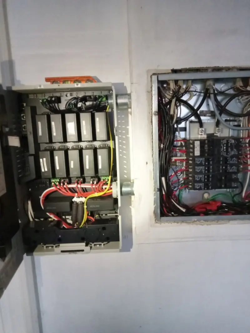 Electrical panel upgrade completed for Security Camera Wiring in Gladwin